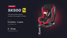 Load and play video in Gallery viewer, SPARCO KIDS - SK500I Child Seat i-Size (Group 0+1)
